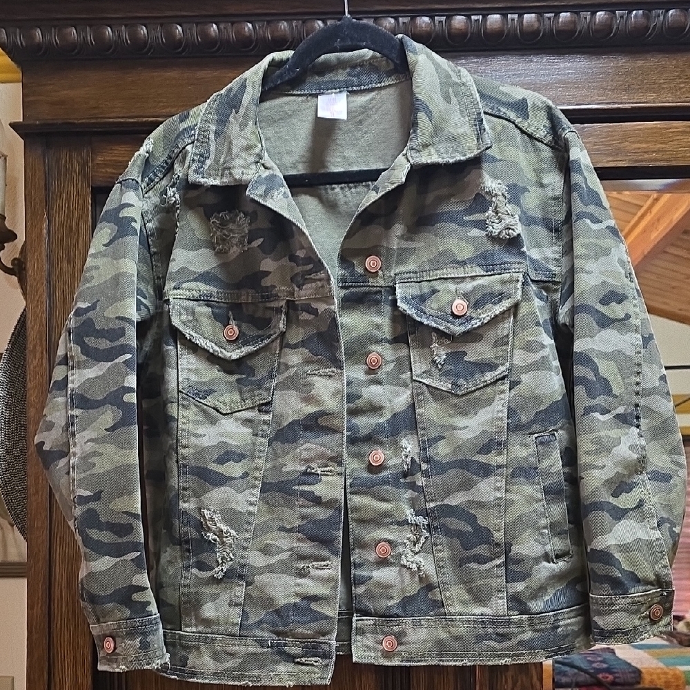 Camo Jean Jacket
